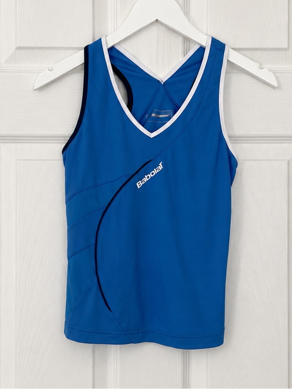 Babolat Women's Blue Tennis Tank with White Trim